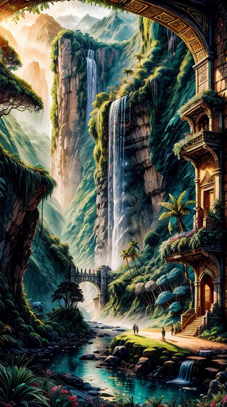 00096-679369401-An absurdly unreal fantasy (Coloseum made of Gold and Rainforest) landscape inspired by the best science fiction of the twentiet.png